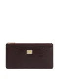 Dolce & Gabbana zip-top leather purse - Brown