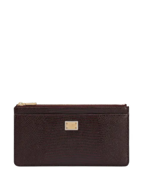 Dolce & Gabbana zip-top leather purse