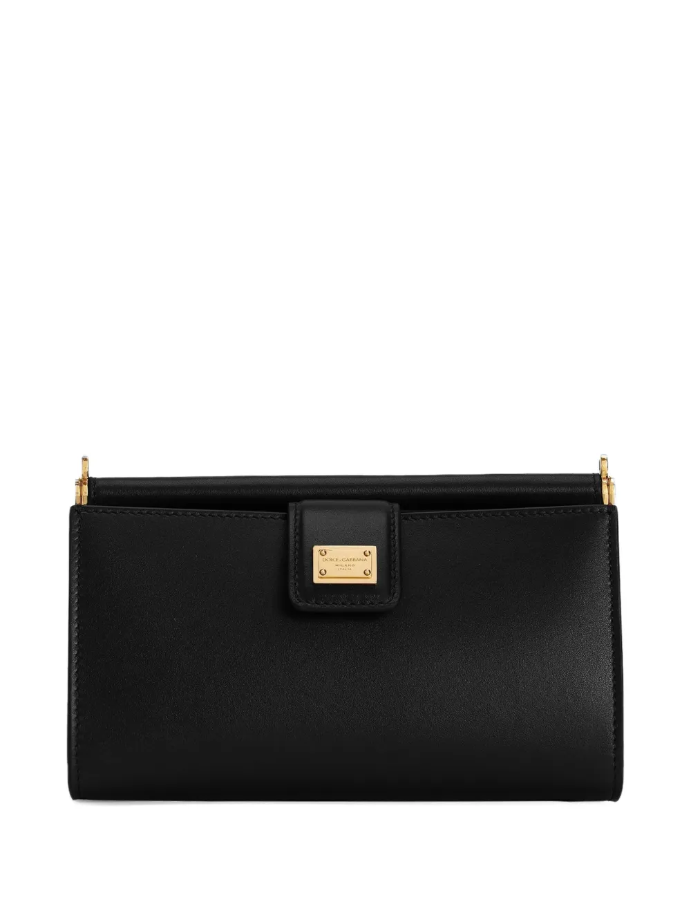 Dolce & Gabbana leather shoulder bag Zwart