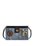 Dolce & Gabbana denim patch-embellished mini bag - Blue