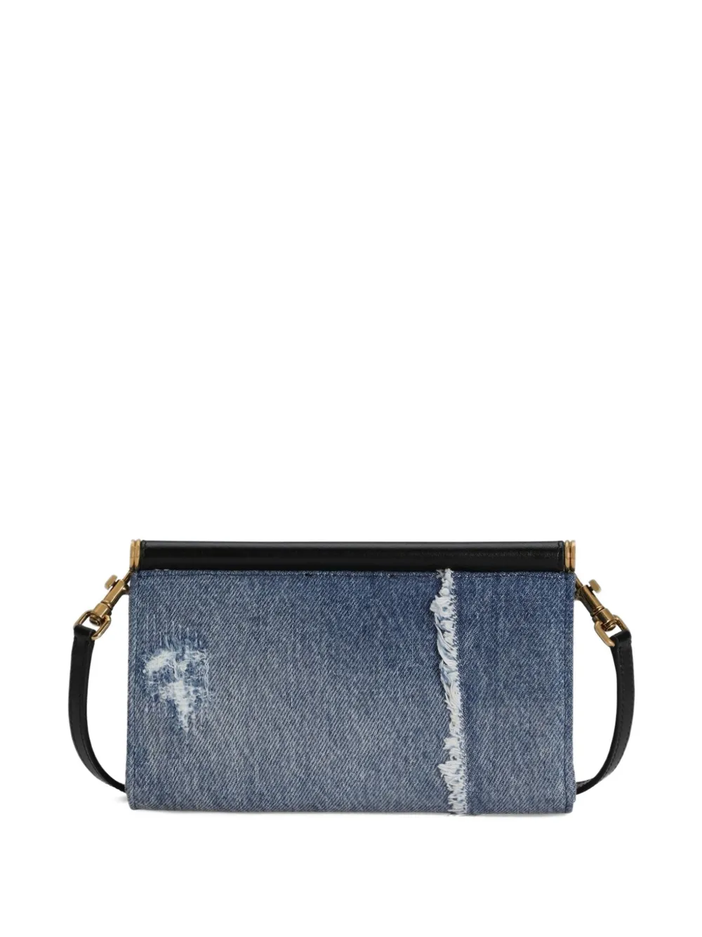 Dolce & Gabbana Denim mini-tas verfraaid met patch Blauw