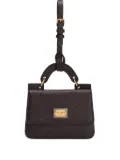 Dolce & Gabbana textured leather mini bag wallet - Black
