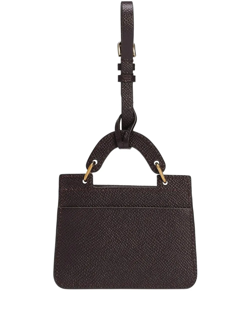 Dolce & Gabbana Leren mini-portemonnee met textuur Zwart