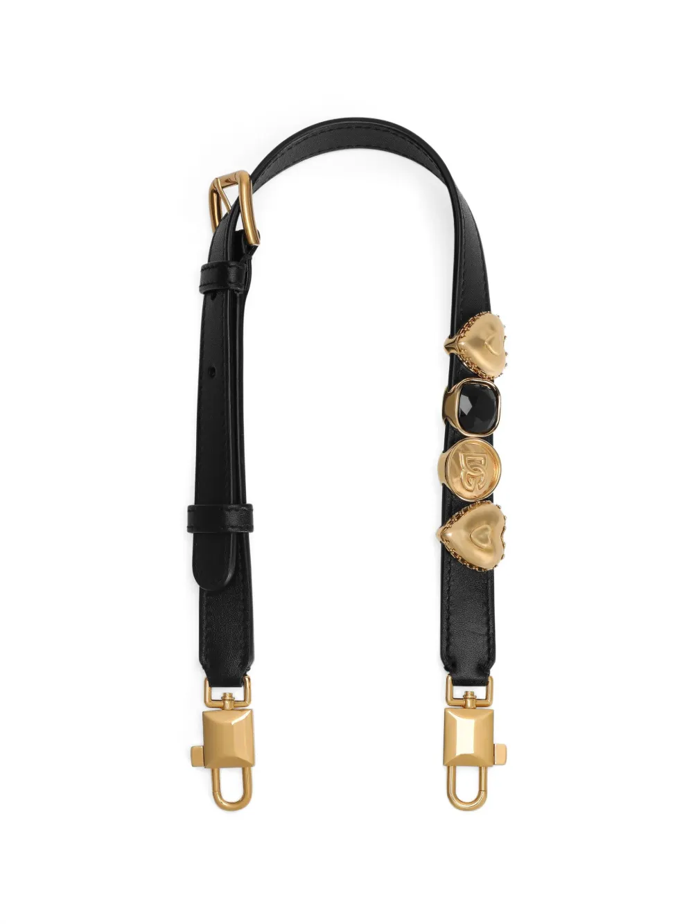 Dolce & Gabbana Tracolla con decorazione a cuore - Nero