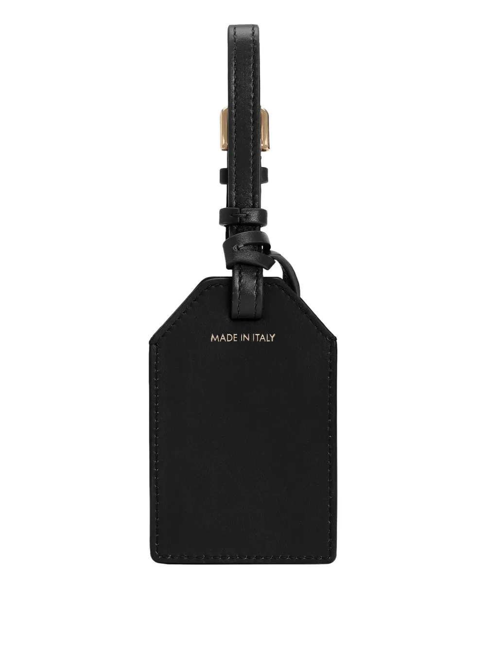 Dolce & Gabbana Leren bagagelabel met hangslot Zwart