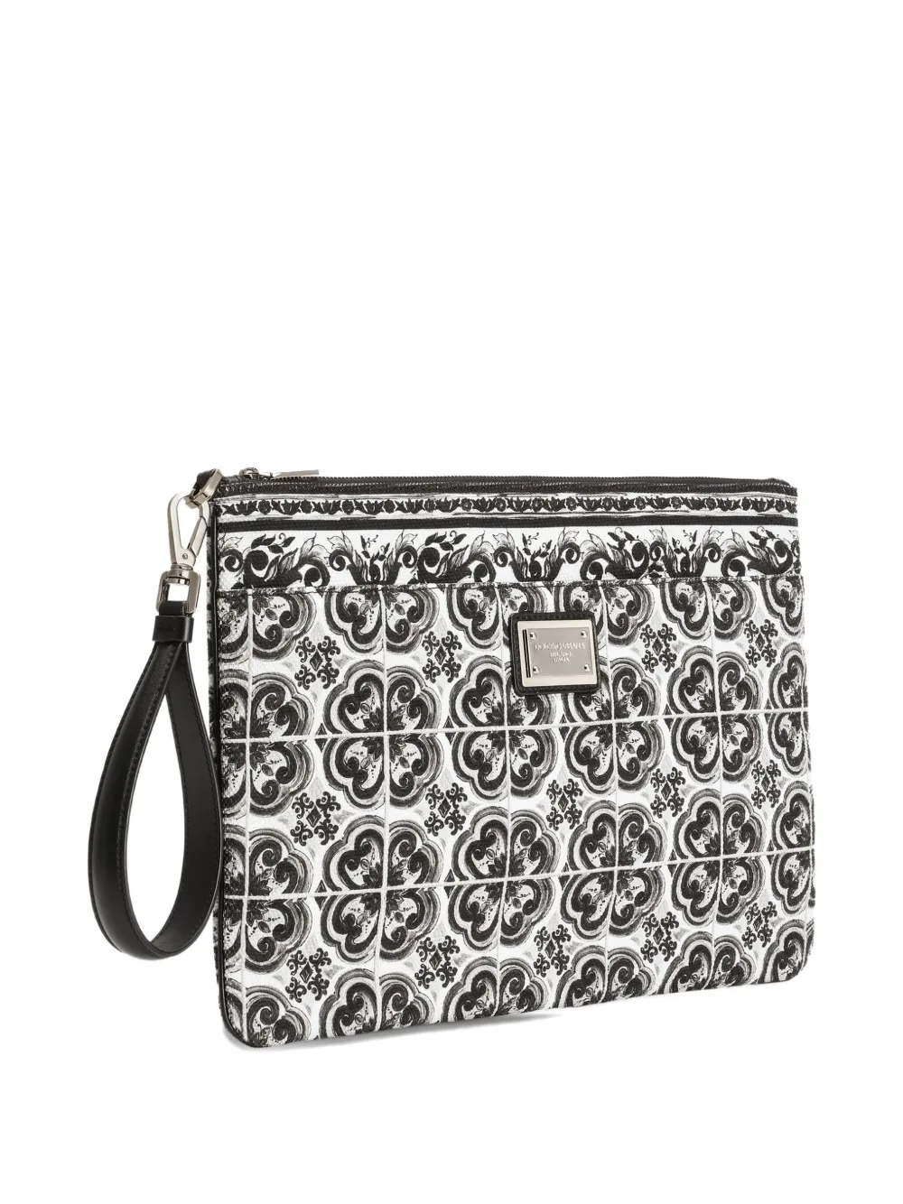 Dolce & Gabbana Clutch met print Zwart