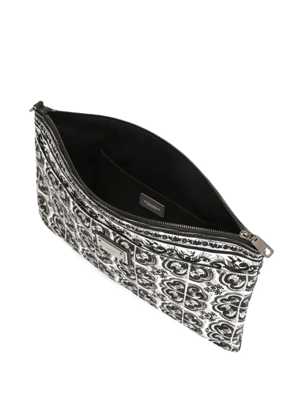 Dolce & Gabbana Clutch met print Zwart