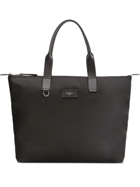 Dolce & Gabbana logo-plaque tote bag