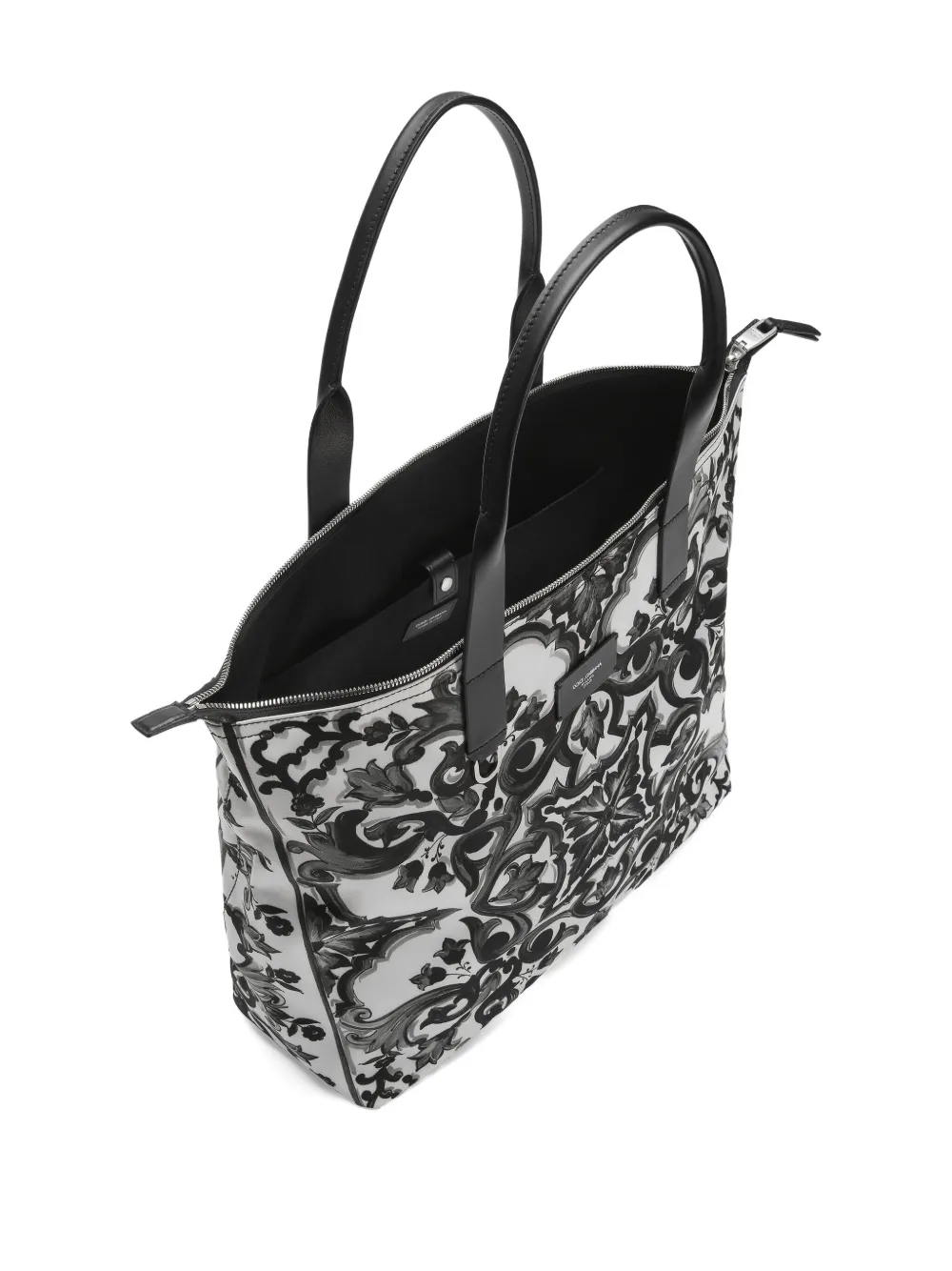 Dolce & Gabbana Shopper met grafische print Zwart