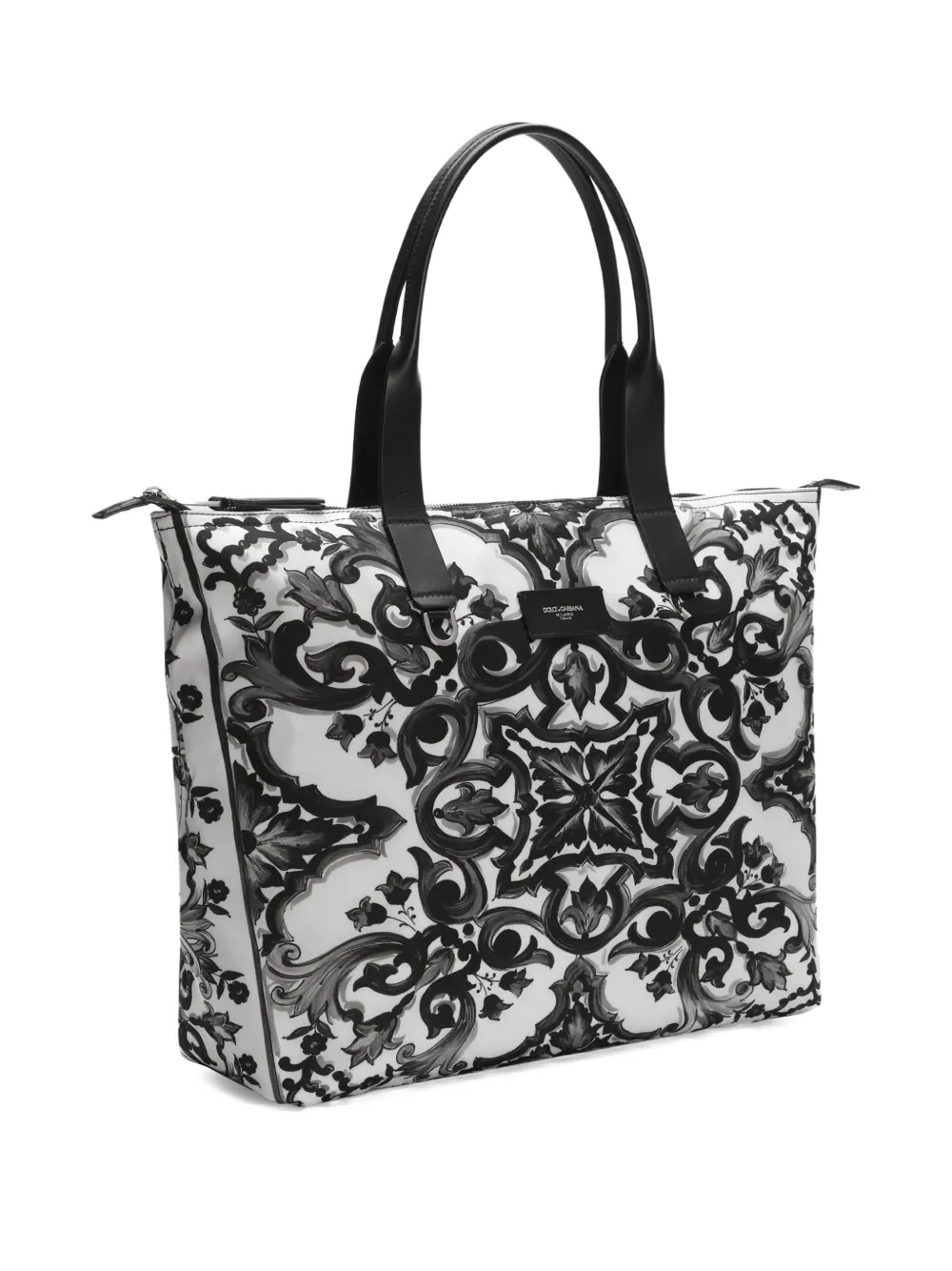 Dolce & Gabbana Shopper met grafische print Zwart