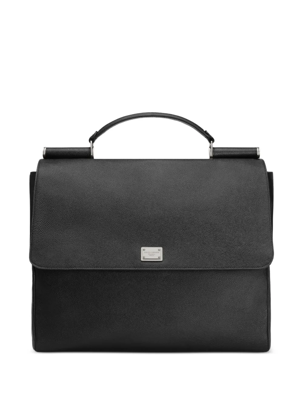 Dolce & Gabbana Sicily leren schoudertas Zwart