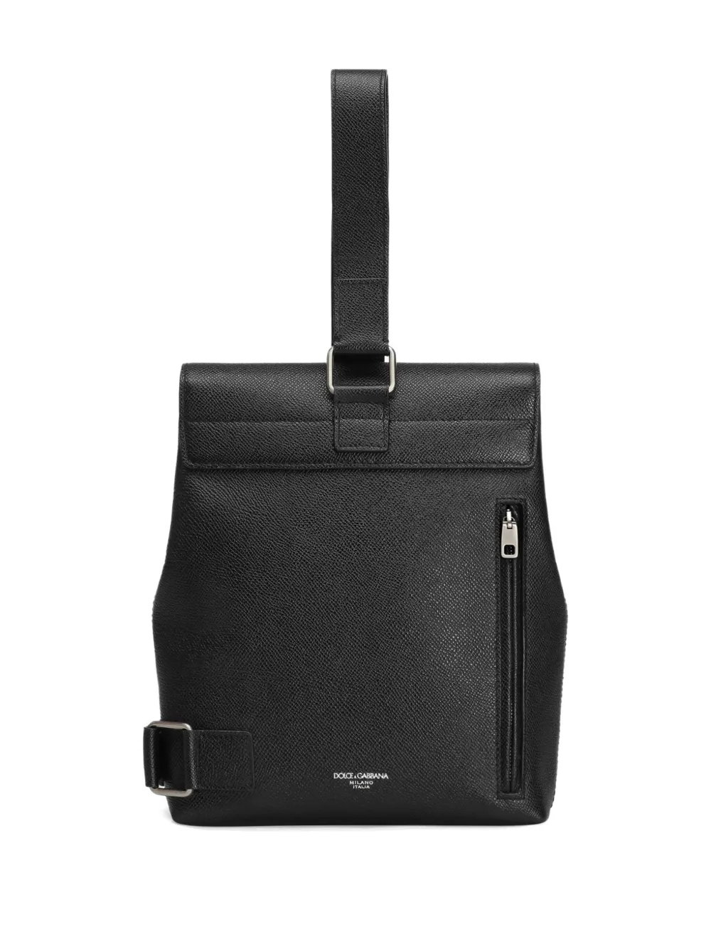 Dolce & Gabbana Marlene leren crossbodytas met structuur Zwart