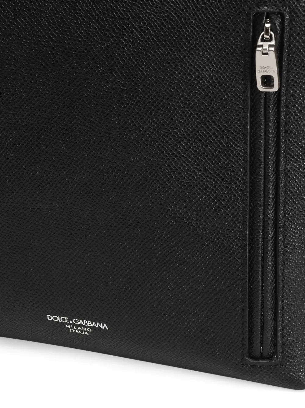 Dolce & Gabbana Marlene leren crossbodytas met structuur Zwart