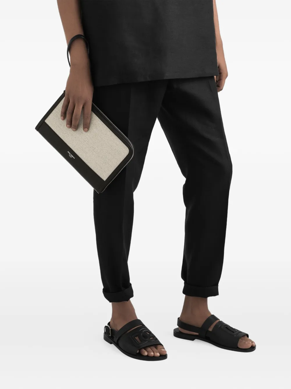 Dolce & Gabbana Canvas clutch - Beige