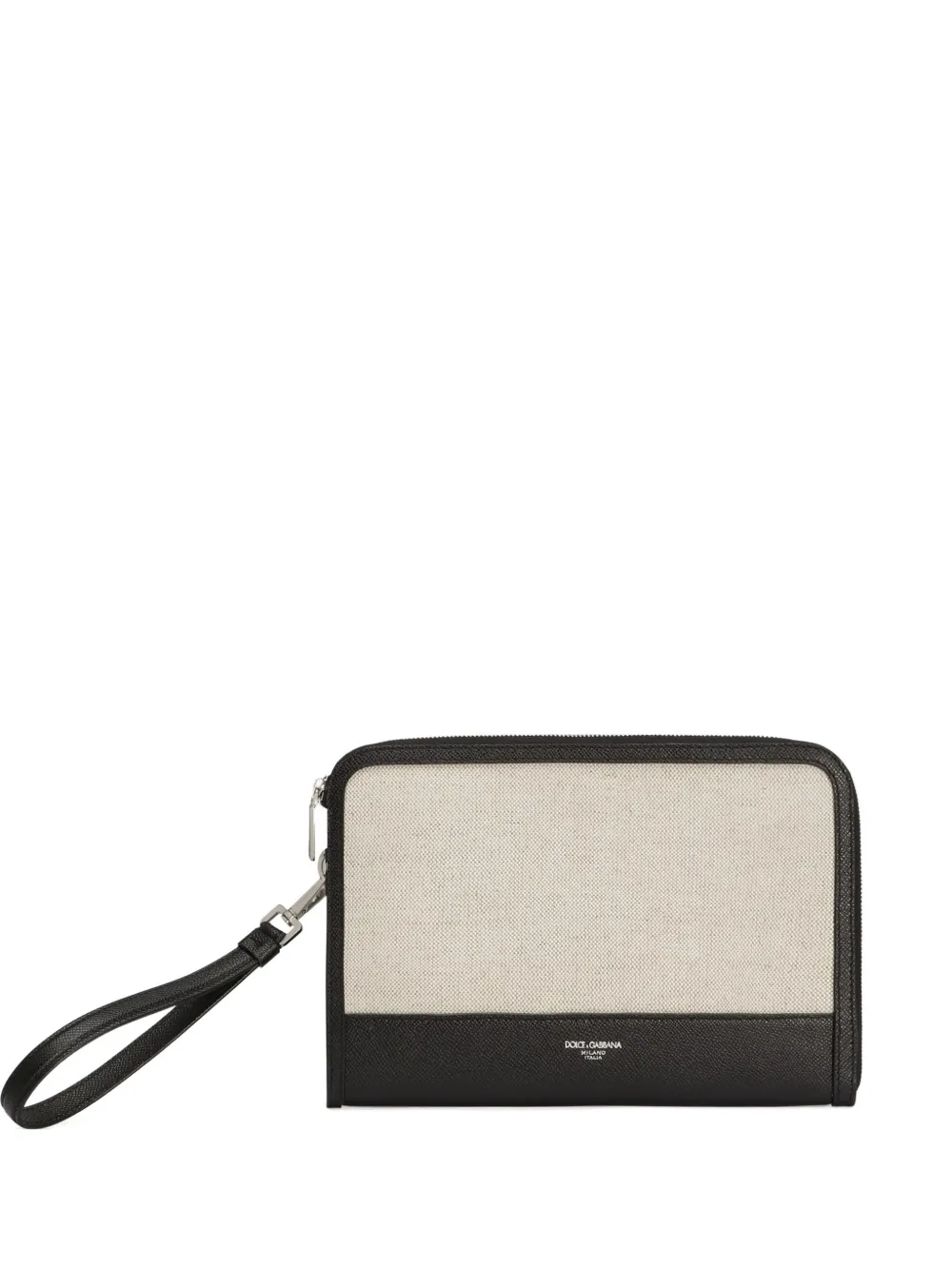 Dolce & Gabbana Canvas clutch Beige