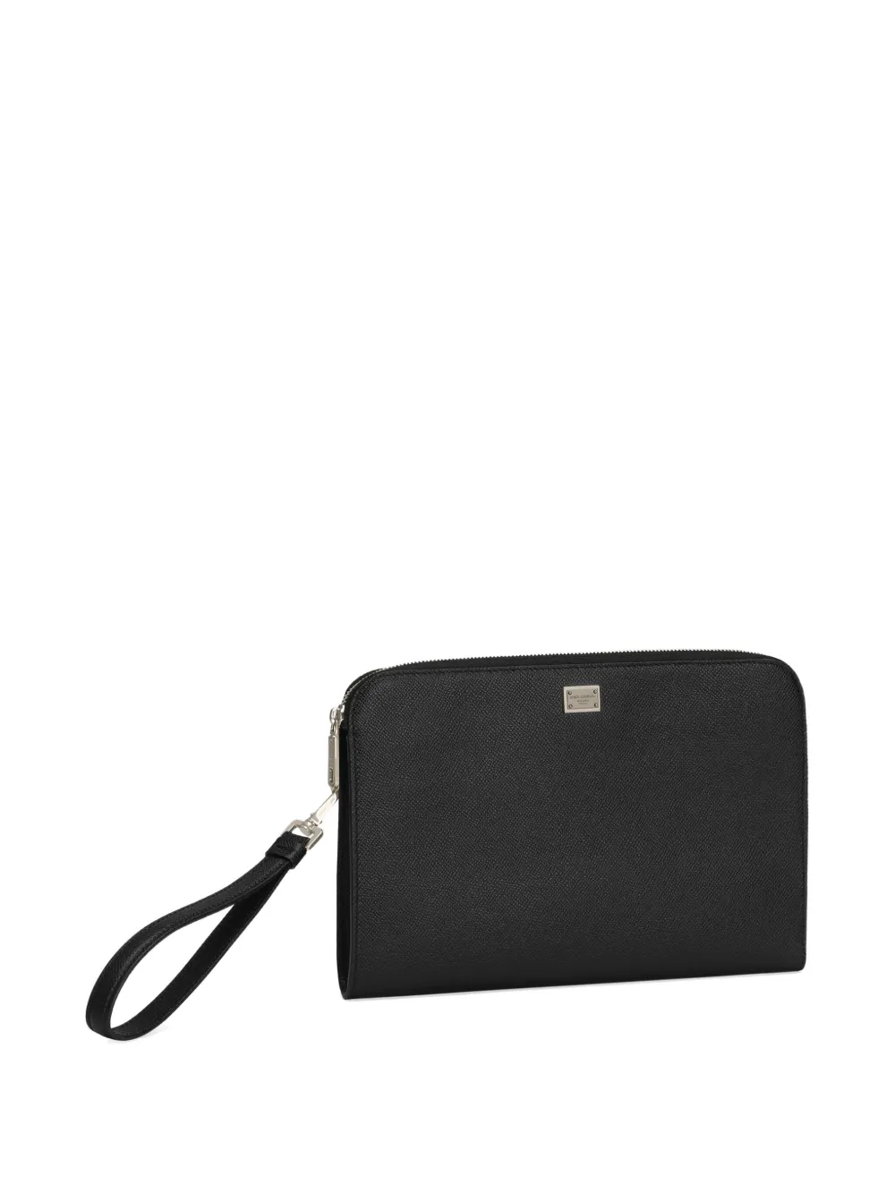 Dolce & Gabbana Leren clutch Zwart
