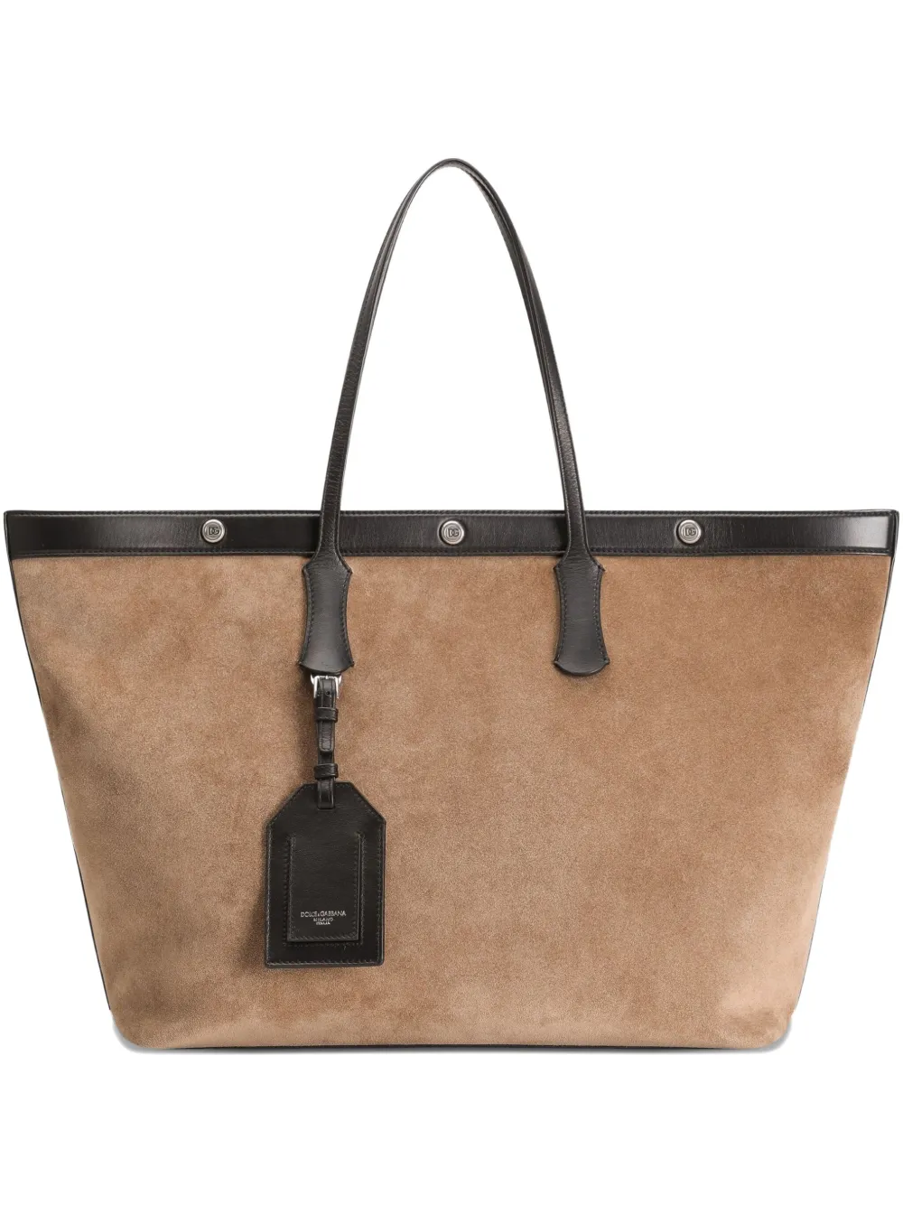 Dolce & Gabbana Atene suède shopper Bruin
