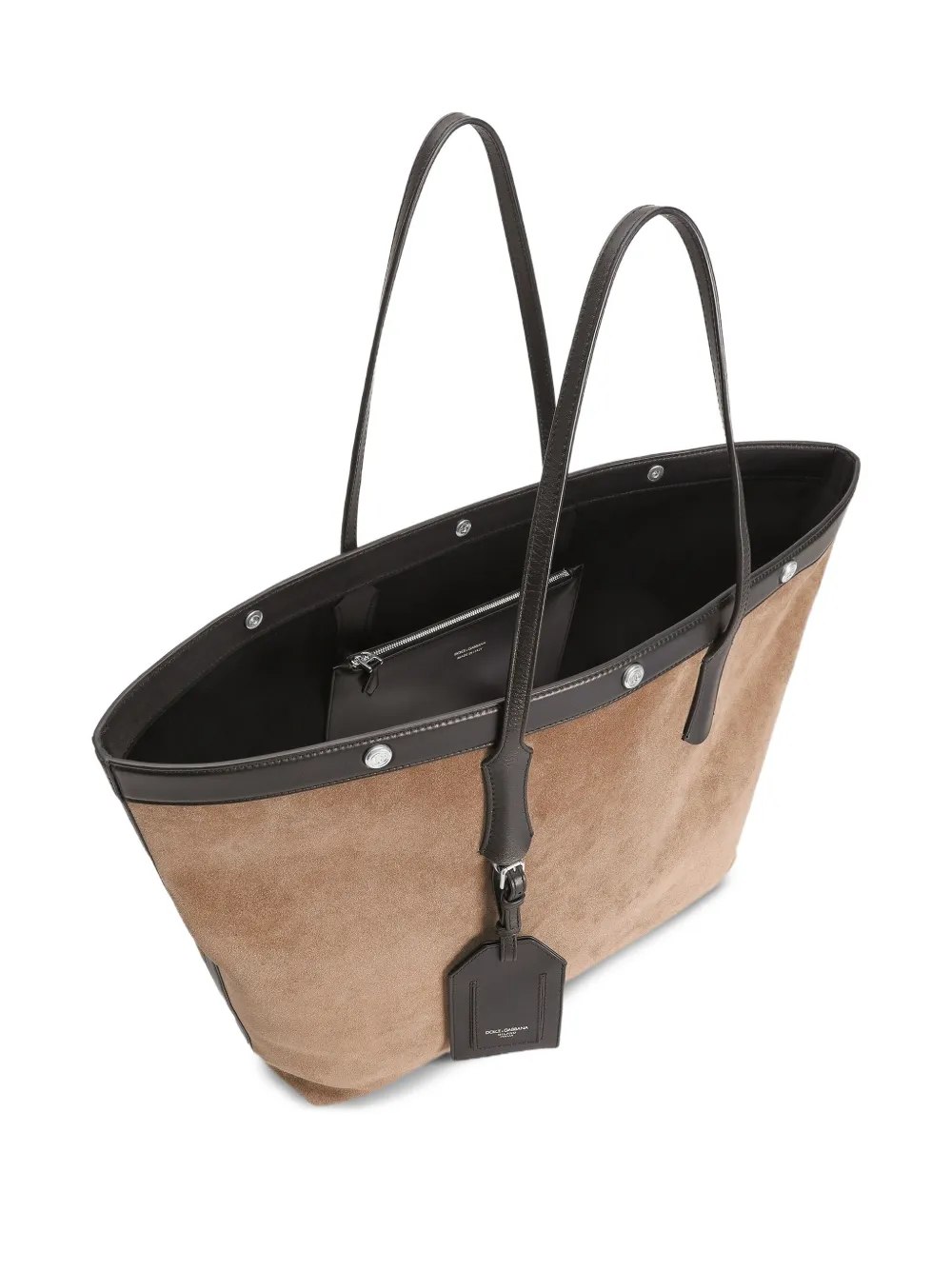 Dolce & Gabbana Atene suède shopper Bruin