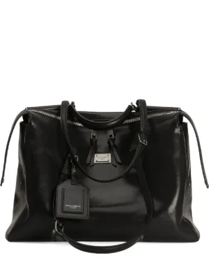 Dolce & Gabbana ロゴプレート ハンドバッグ | ブラック | FARFETCH JP