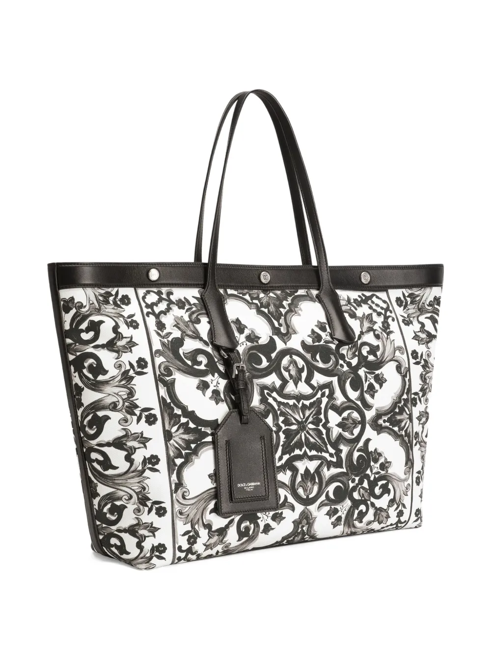 Dolce & Gabbana Shopper met Majolica-print Wit