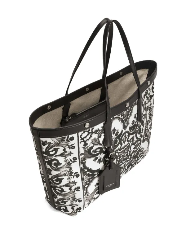 Dolce & Gabbana Majolica-print Tote Bag | White | FARFETCH