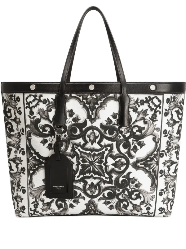 Dolce & Gabbana Majolica-print Tote Bag | White | FARFETCH
