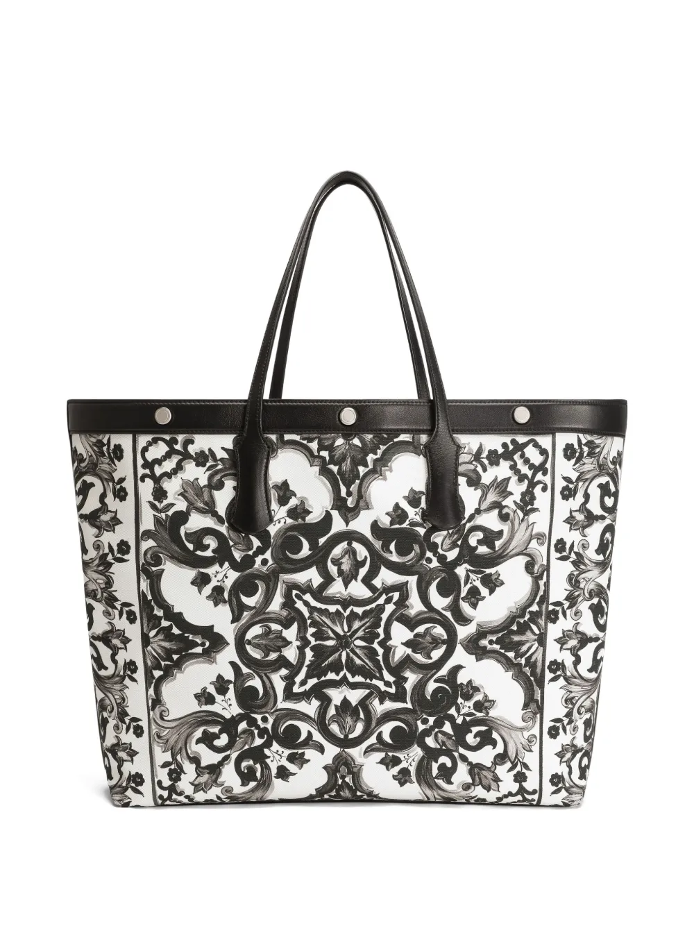 Dolce & Gabbana Shopper met Majolica-print Wit