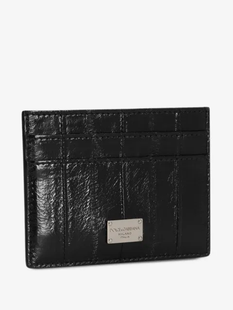 Dolce & Gabbana textured leather card holder