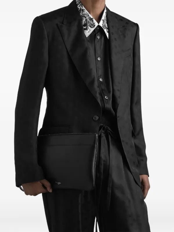 Dolce & Gabbana ブラック クラッチバッグ Dolce & Gabbana ストラップ クラッチバッグ | ブラック