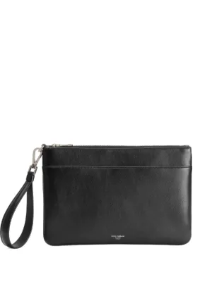 Dolce & Gabbana 黒 レザー クラッチバッグ Dolce & Gabbana(ドルチェ&ガッバーナ) クラッチバッグ(メンズ