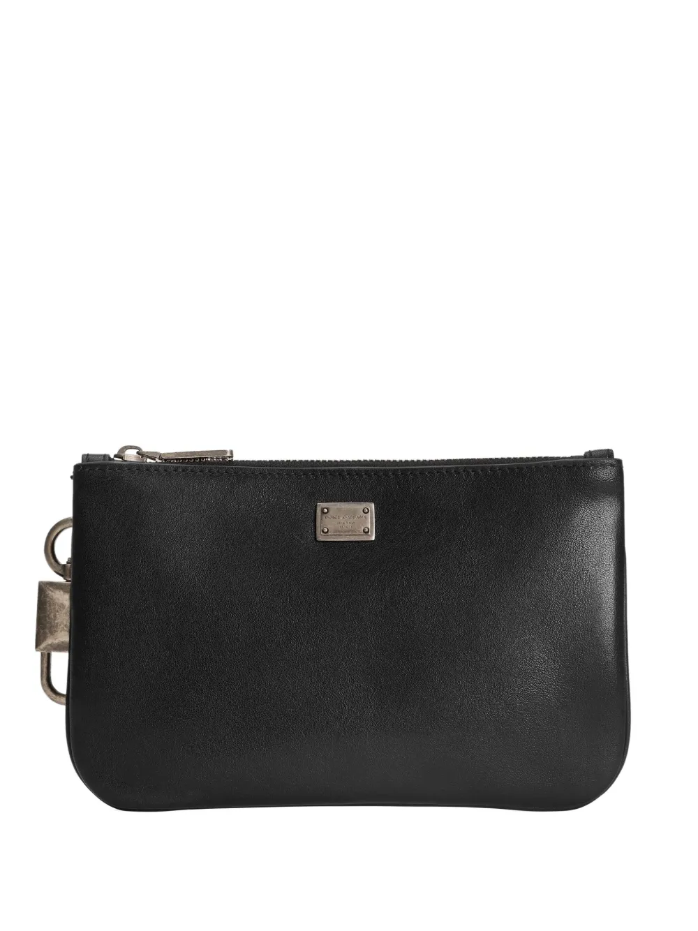 Dolce & Gabbana padlock-charm wash bag - Nero