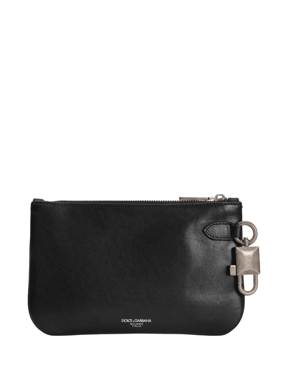 Dolce & Gabbana padlock-charm wash bag - Zwart