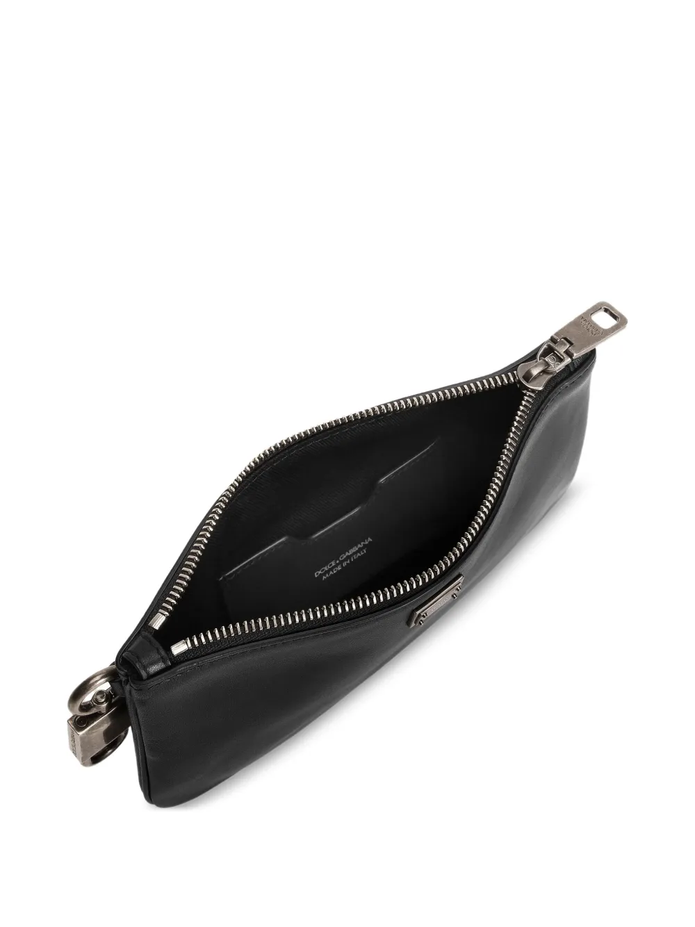 Dolce & Gabbana Toilettas met hangslot-bedel Zwart