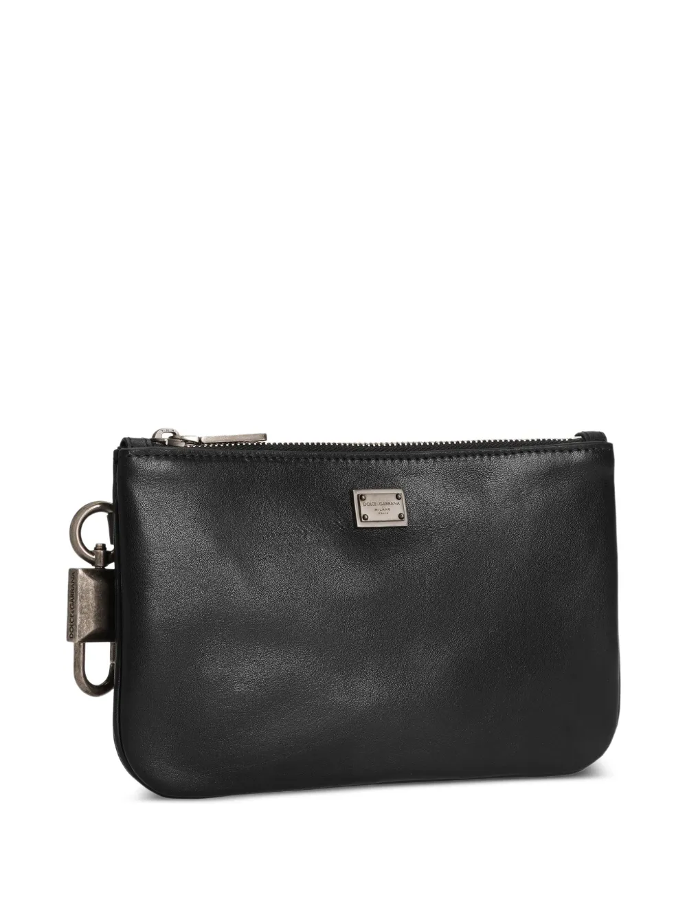 Dolce & Gabbana Toilettas met hangslot-bedel Zwart