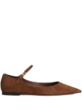 Dolce & Gabbana pointed-toe ankle-strap flats - Brown