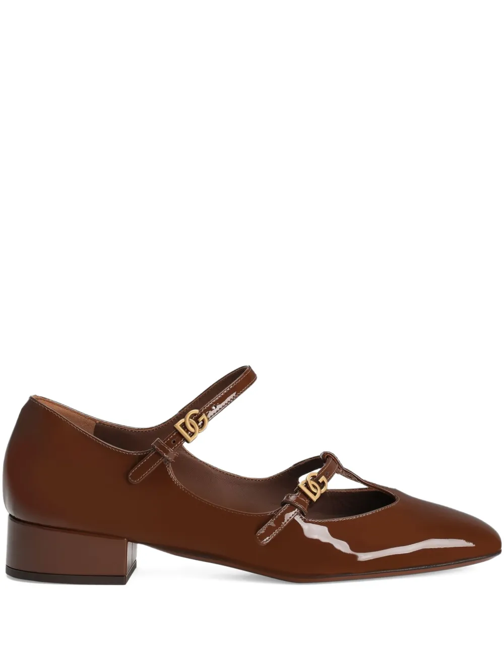 Dolce & Gabbana DG buckle-detail pumps Brown