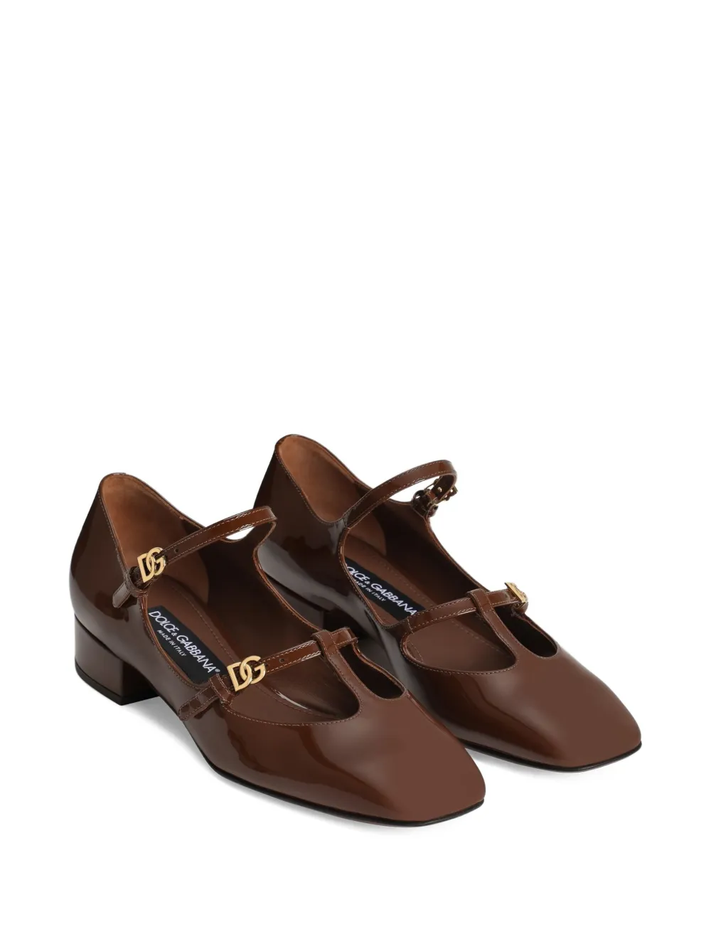 Dolce & Gabbana DG buckle-detail pumps Brown
