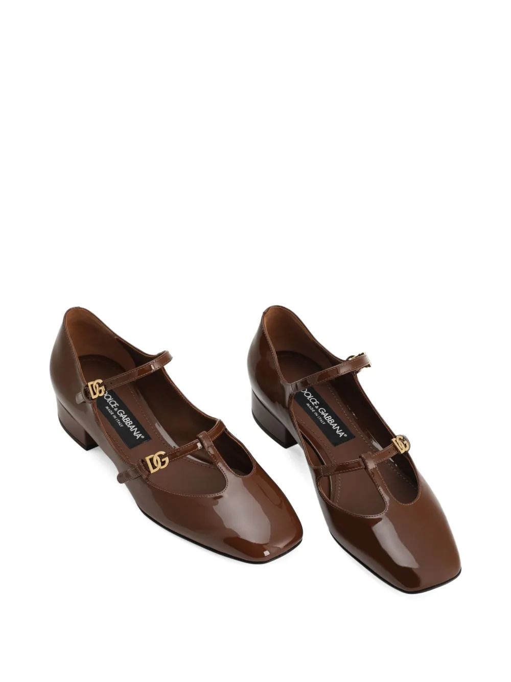 Dolce & Gabbana DG buckle-detail pumps Brown