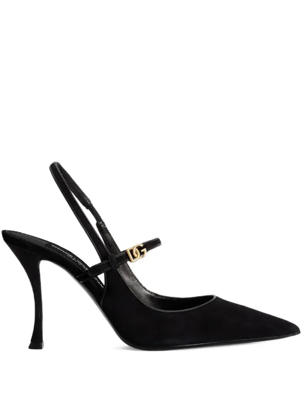 (美品)Dolce & Gabbana スリングバックパンプス Dolce & Gabbana スリングバック パンプス | ブラック | FARFETCH JP