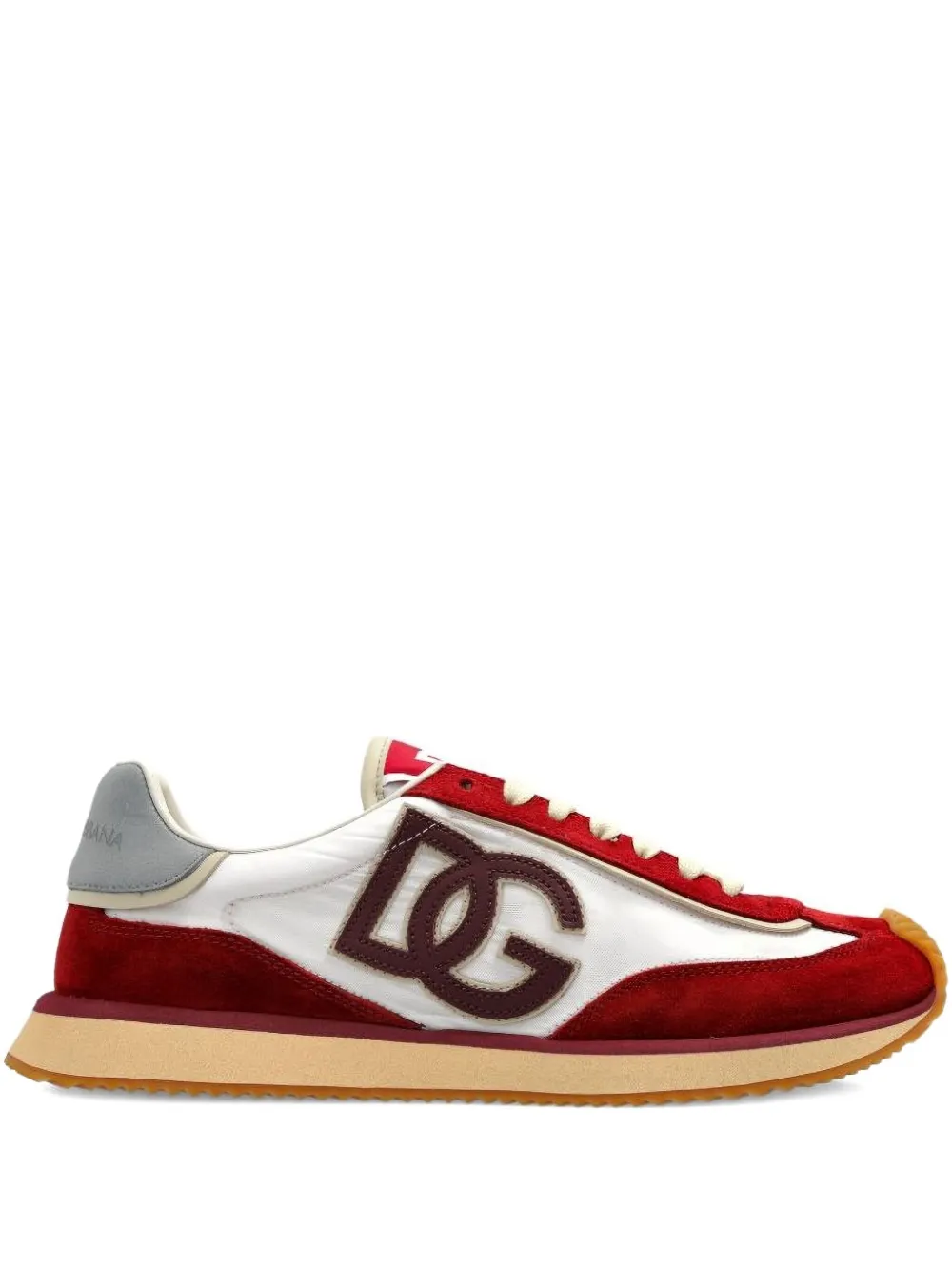Dolce & Gabbana DG logo suede trainers Red