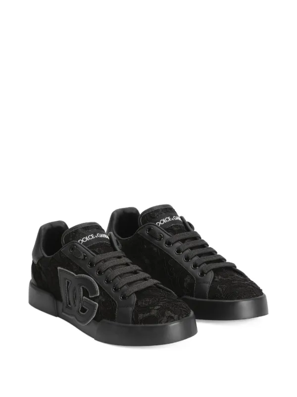 Dolce & Gabbana Portofino Sneakers | Black | FARFETCH