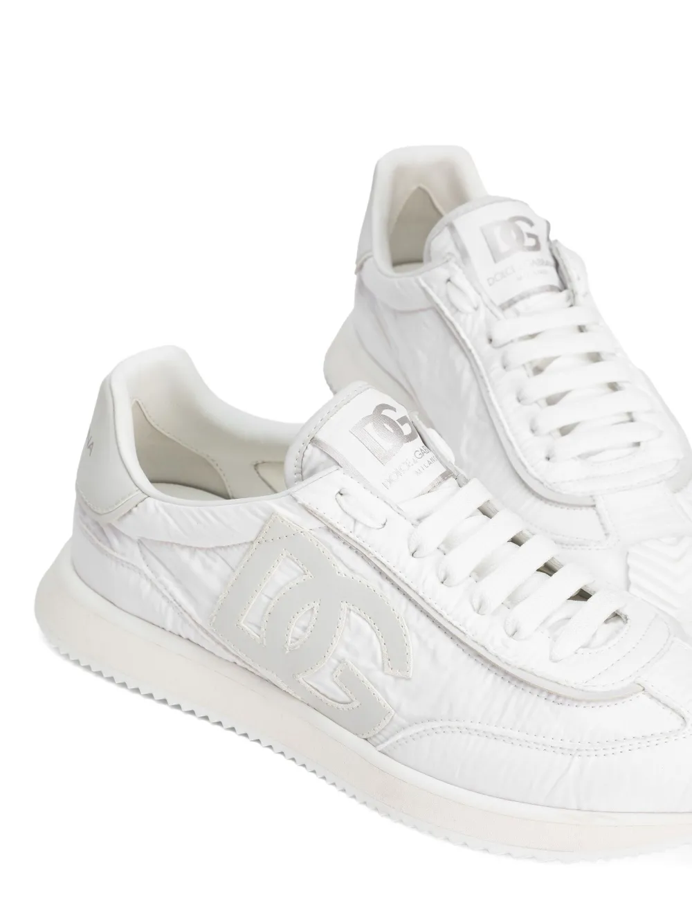 Dolce & Gabbana logo-patch panelled sneakers White