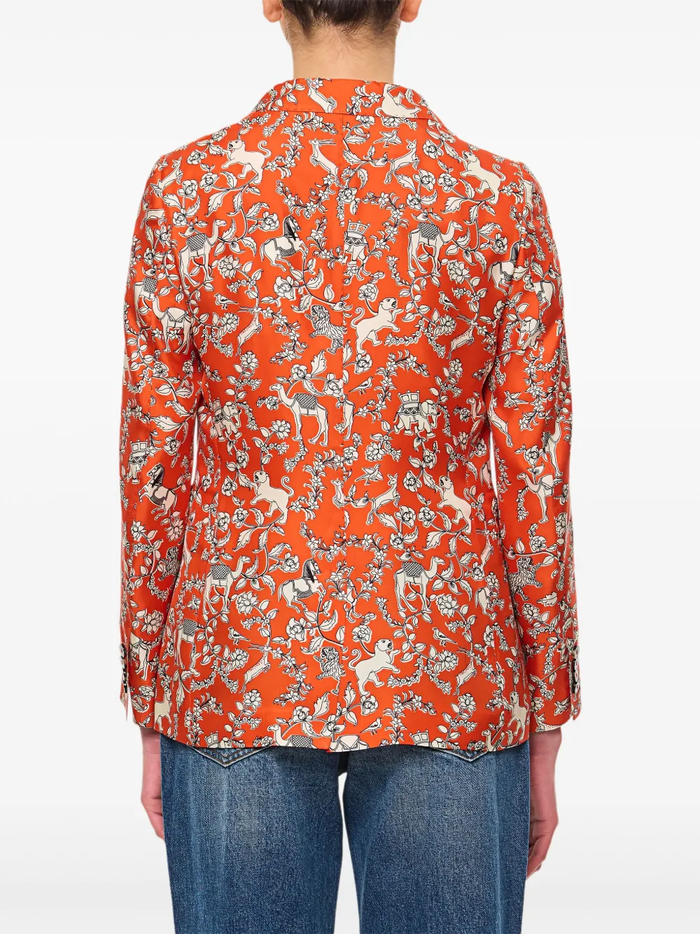 Alberto Biani Wollen blazer Oranje