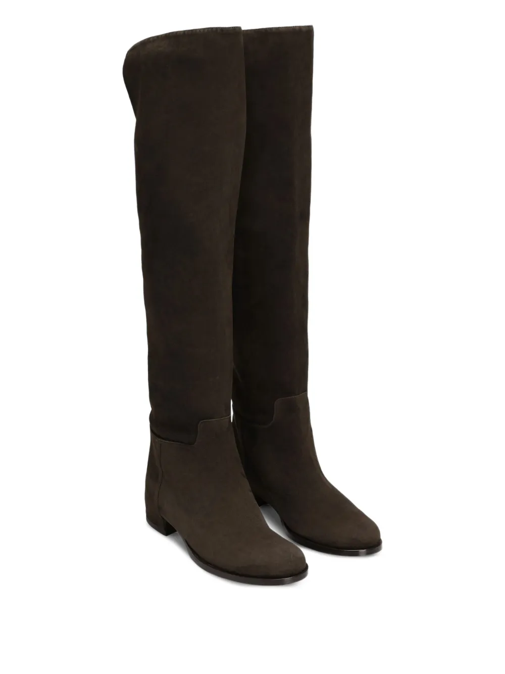 Dolce & Gabbana logo-plaque suede boots | Knee-High Boots | Image 2