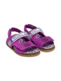 Dolce & Gabbana Kids logo-strap sandals - Pink