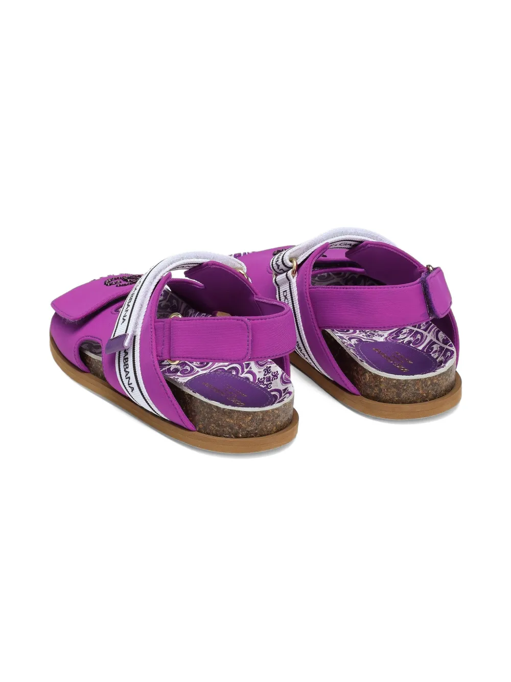 Dolce 
Gabbana Kids logo-strap sandals Pink