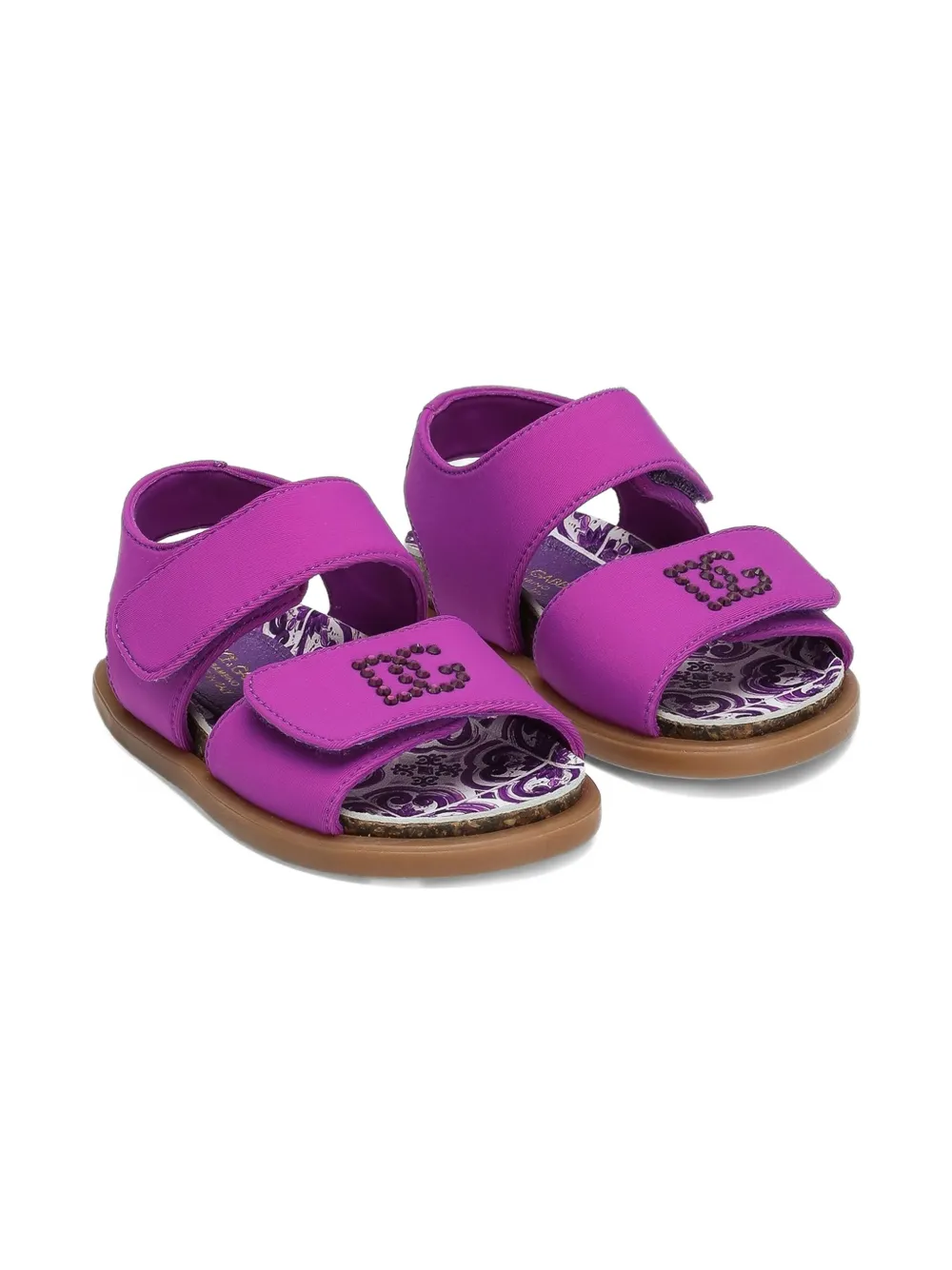 Dolce 
Gabbana Kids logo-embellished sandals Pink