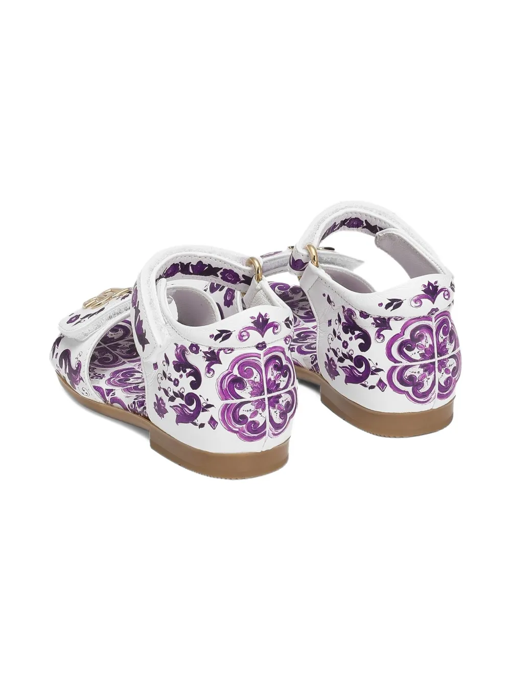 Dolce & Gabbana Kids logo-plaque sandals White