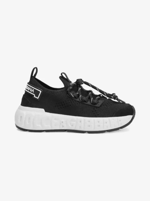 Dolce & Gabbana Kids mesh lace-up sneakers