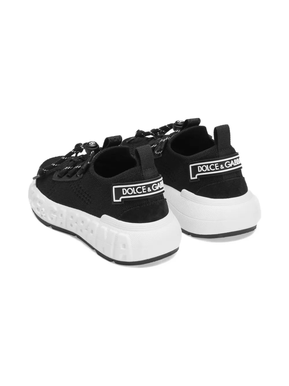 Dolce & Gabbana Kids mesh lace-up sneakers Black